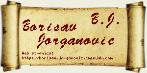 Borisav Jorganović vizit kartica